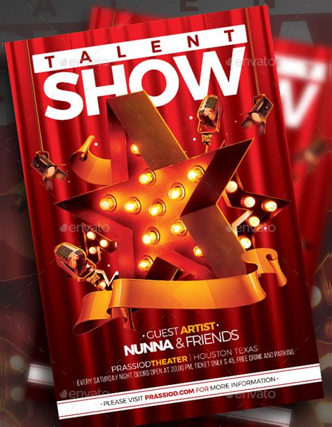 talent show flyer template word